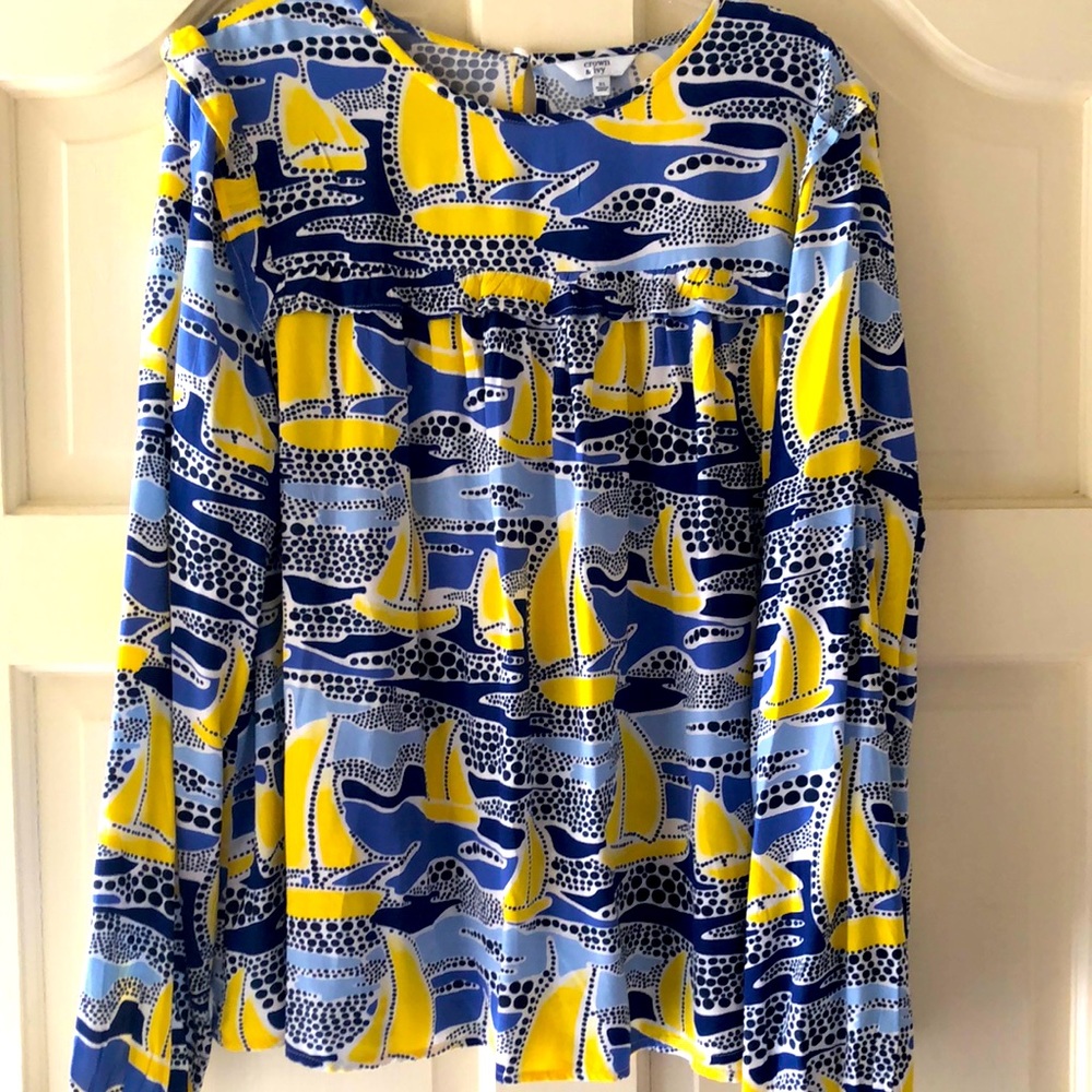 NWOT Crown & Ivy Sailboat Tunic